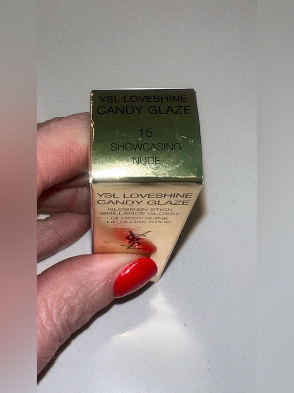 Yves Saint Laurent Candy Glaze Lip Gloss Stick 15 Nude YSL New - Picture 6 of 14